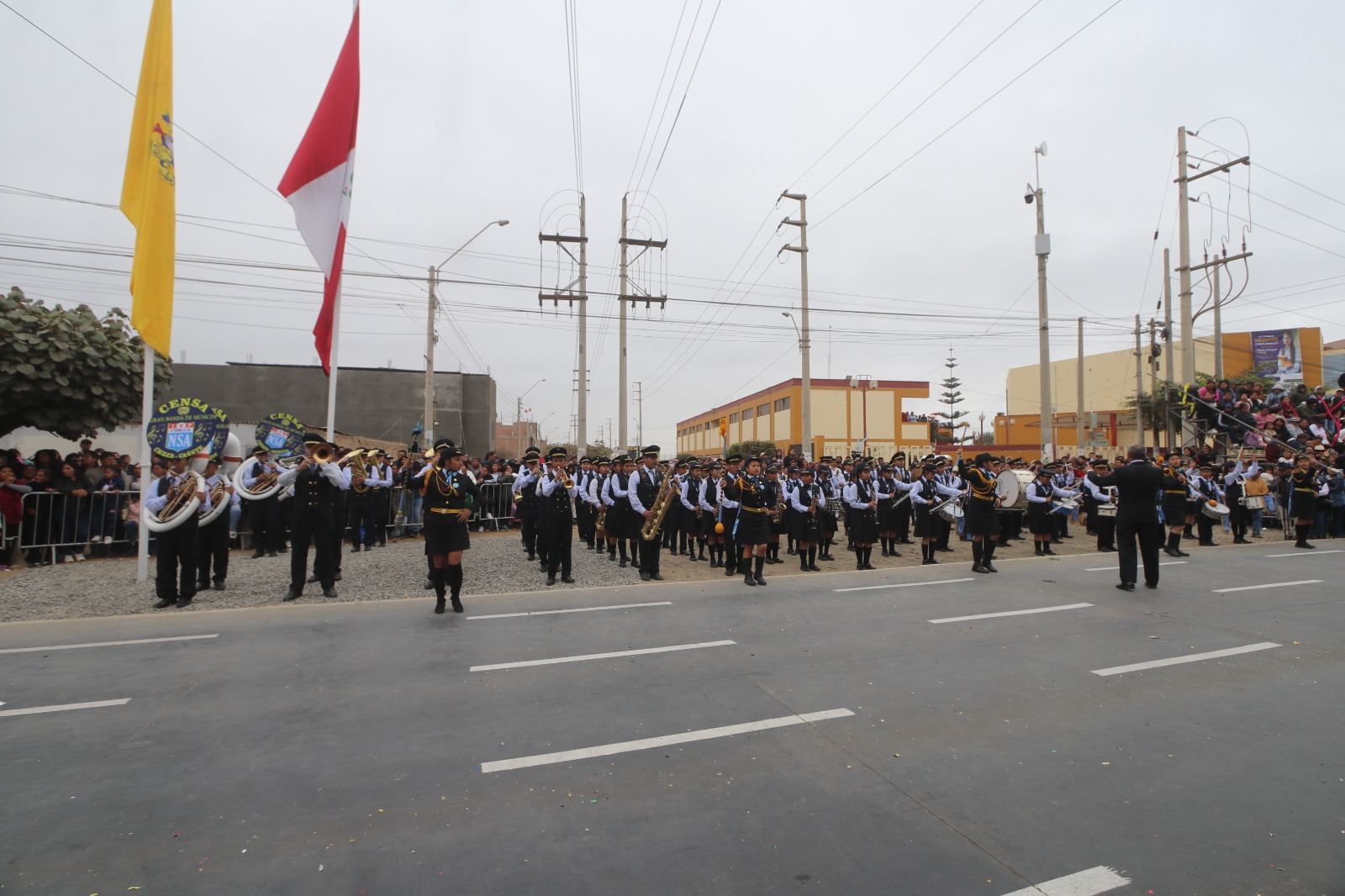CENSA ocupó segundo lugar en desfile provincial por el 468° aniversario de fundación española de Cañete