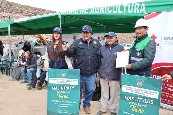 En noviembre entregarán más de dos mil títulos de predios rurales para Tarata