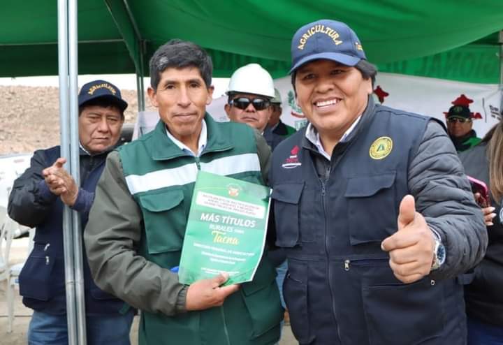 En noviembre entregarán más de dos mil títulos de predios rurales para Tarata