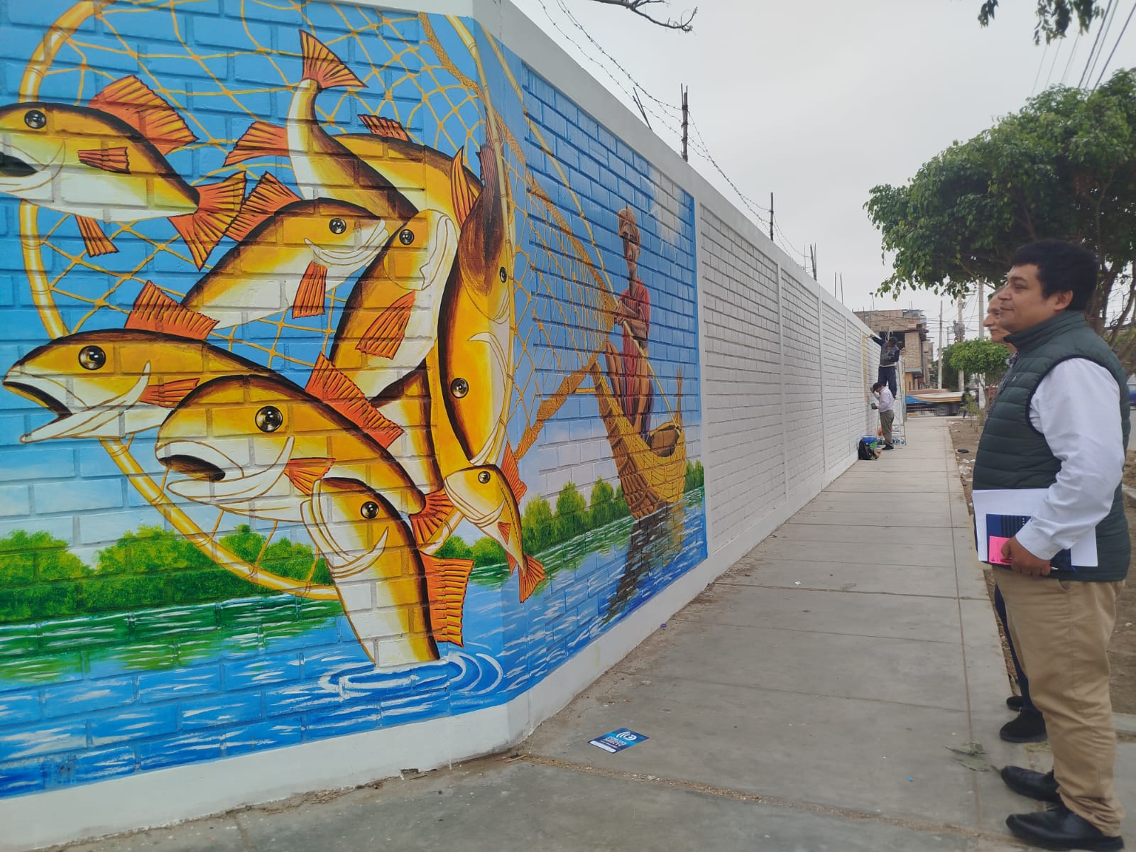 MURAL PARA FERIA GATRONÓMICA DESCENTRALIZADA 2
