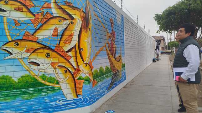 MURAL PARA FERIA GATRONÓMICA DESCENTRALIZADA 2