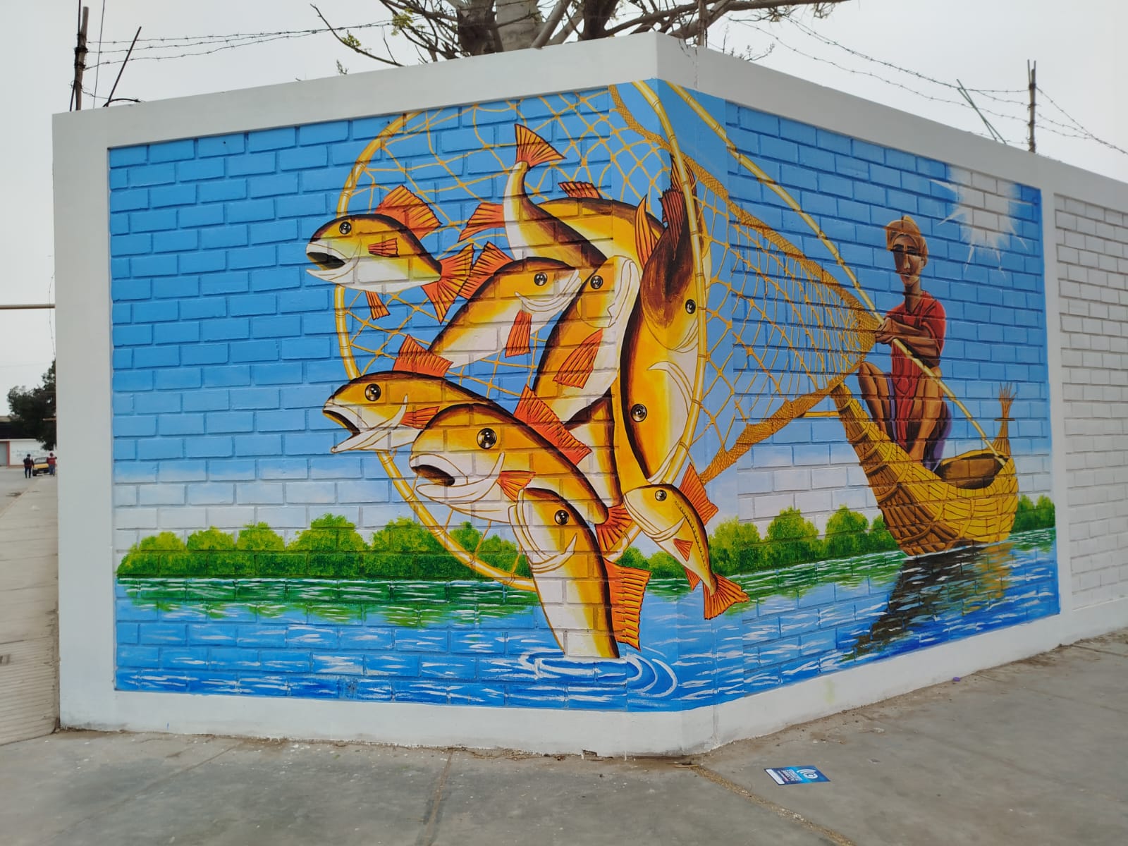 MURAL PARA FERIA GATRONÓMICA DESCENTRALIZADA