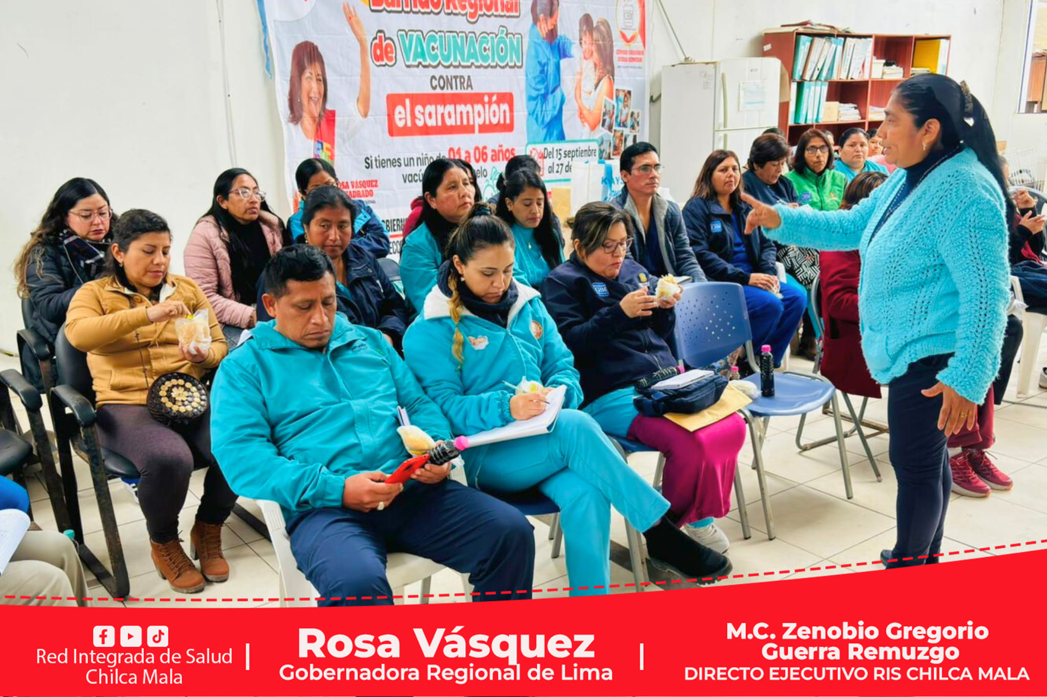 RIS Chilca Mala prepara barrido de vacunación contra sarampión