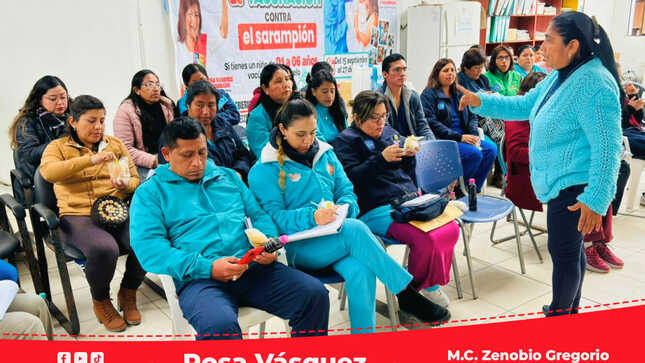 RIS Chilca Mala prepara barrido de vacunación contra sarampión