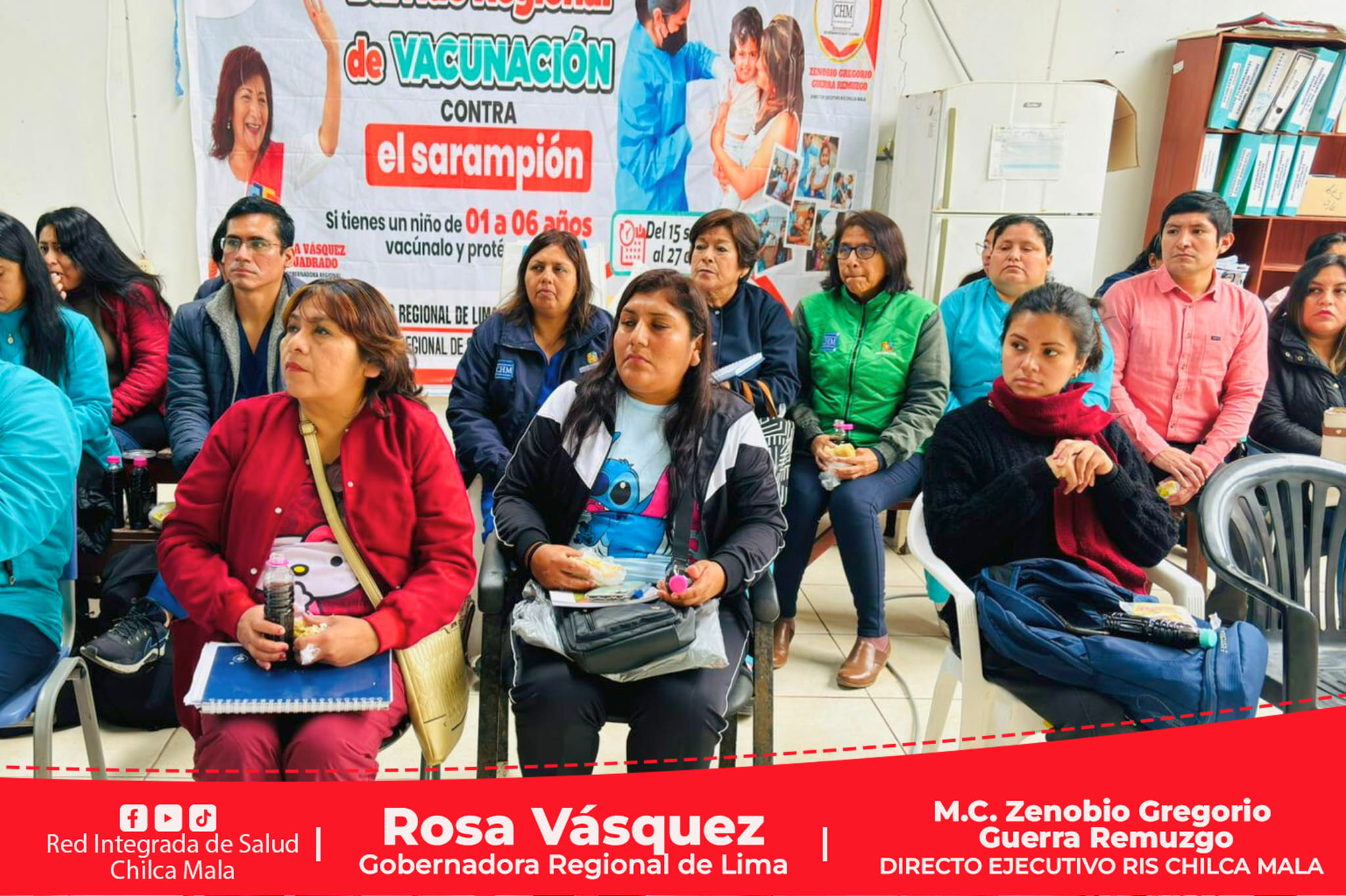 RIS Chilca Mala prepara barrido de vacunación contra sarampión