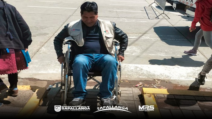 Fomentamos la accecibilidad para las personas con discapacidad en Sapallanga