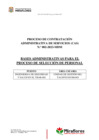 Vista preliminar de documento PROCESO DE CONTRATACIÓN ADMINISTRATIVA DE SERVICIO