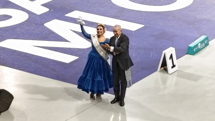 Los participantes dejaron toda su destreza de esta danza, considerada Patrimonio Cultural, en la pista central del Coliseo Eduardo Dibós.