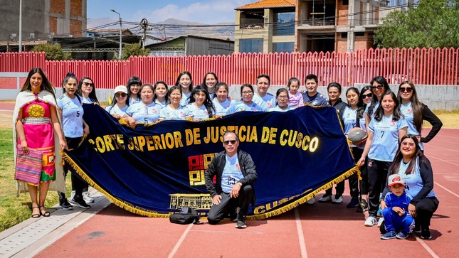 Corte de Cusco participó en la inauguración de la Vigésima Edición de los Juegos Nacionales Deportivos Laborales