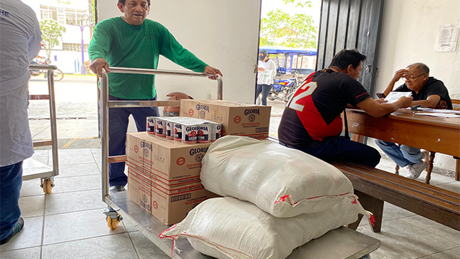 Maynas inicia entrega de insumos del Programa Vaso de Leche