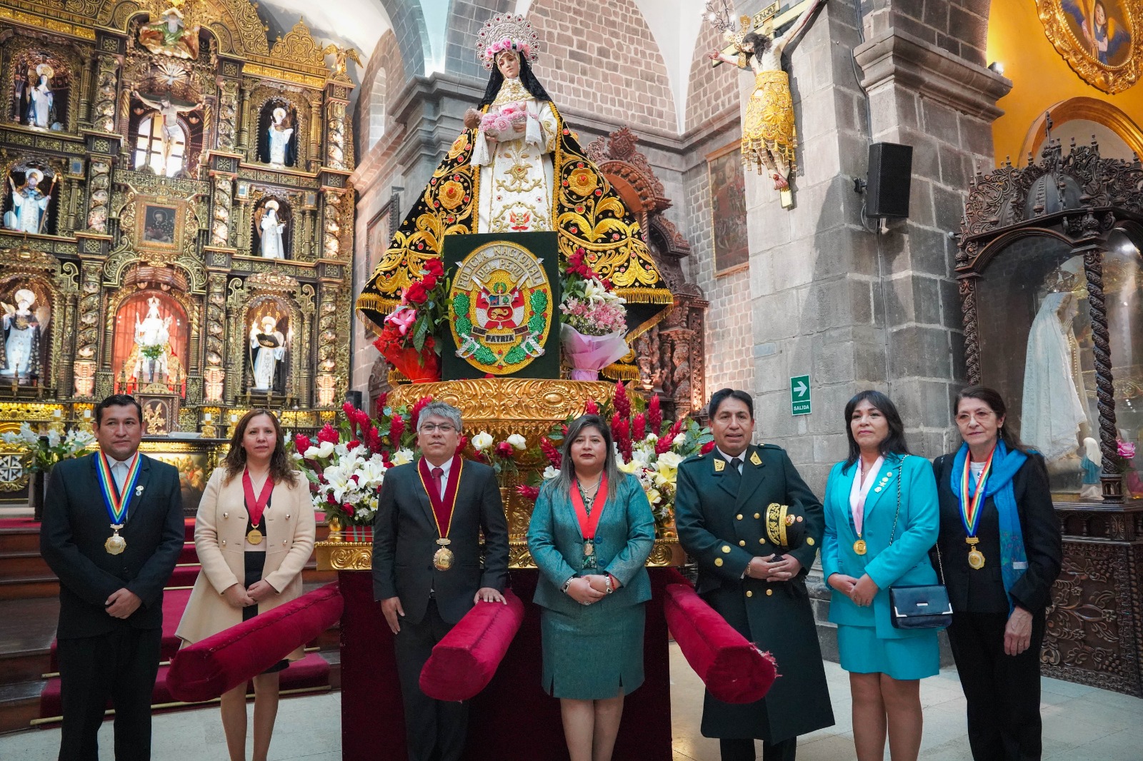 Presidenta de laCorte de Cusco participó en Misa y Recorrido Procesional de la Sagrada Imagen de América Santa Rosa de Lima