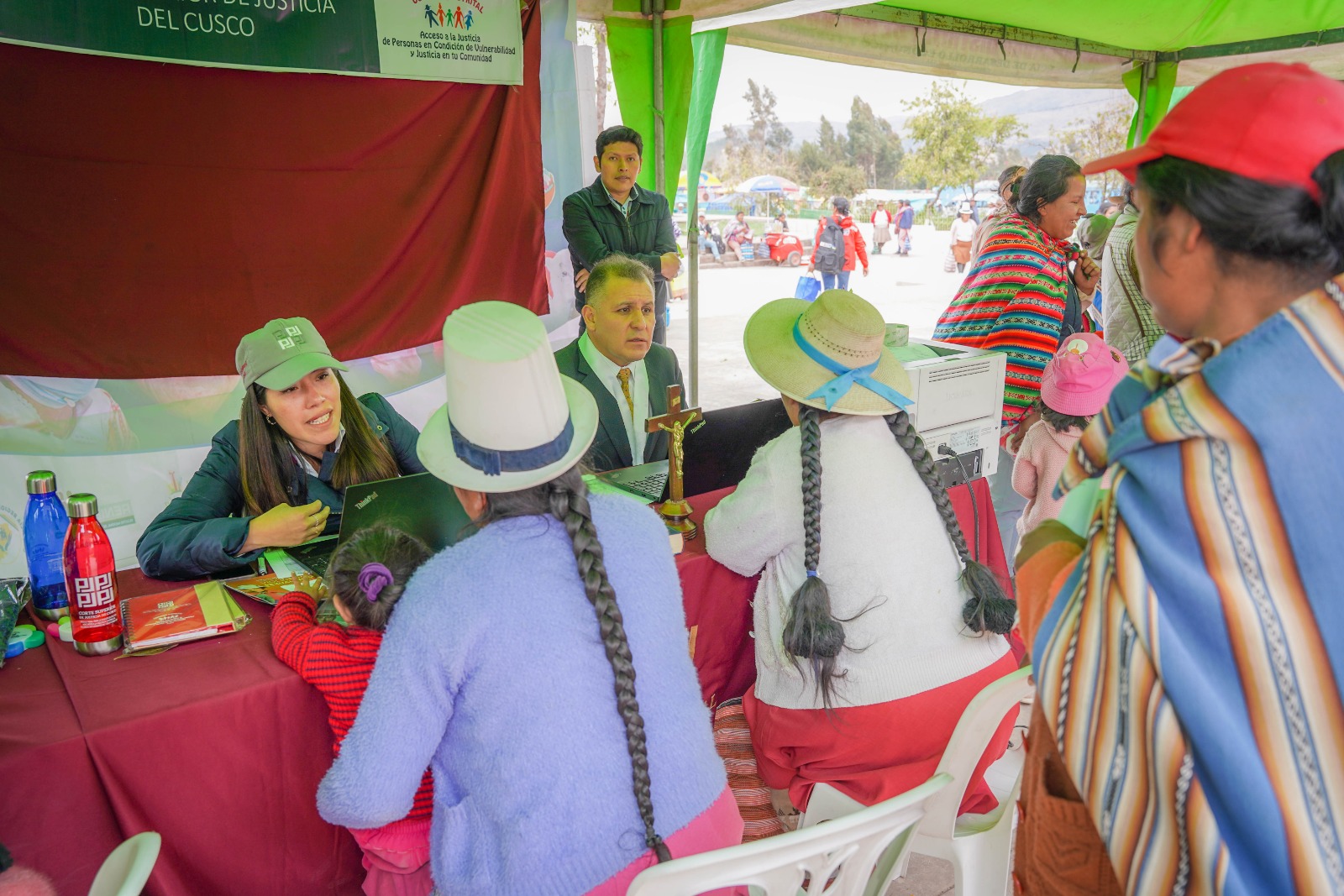 Corte de Cusco participó en la "II Feria Informativa de Inclusión Social" en el distrito de Ancahuasi