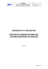 Vista preliminar de documento PC N° 009-2024-IGP Gestión de comunicaciones del SIG