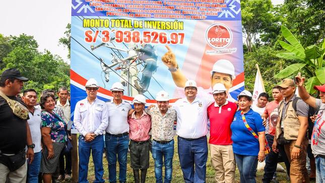 Alcalde Cesar Vidaurre participa en inicio de Electrificación en 9 localidades de belén