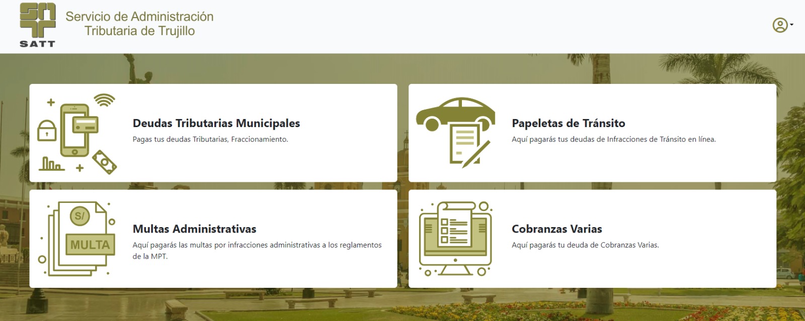 Lanzan página web para pagos del SATT