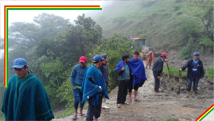 Foto de un deslizamiento de terreno