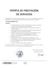 Vista preliminar de documento Oferta de prestación de servicio