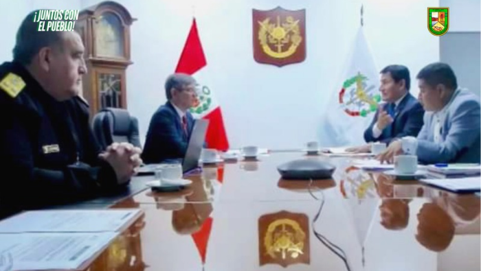 Foto Alcalde Javier Pazo participa de reunión sobre problemática de asaltos en altamar