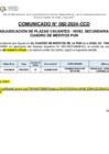 Vista preliminar de documento COMUNICADO 082-2024-CCD - ADJ SECUNDARIA