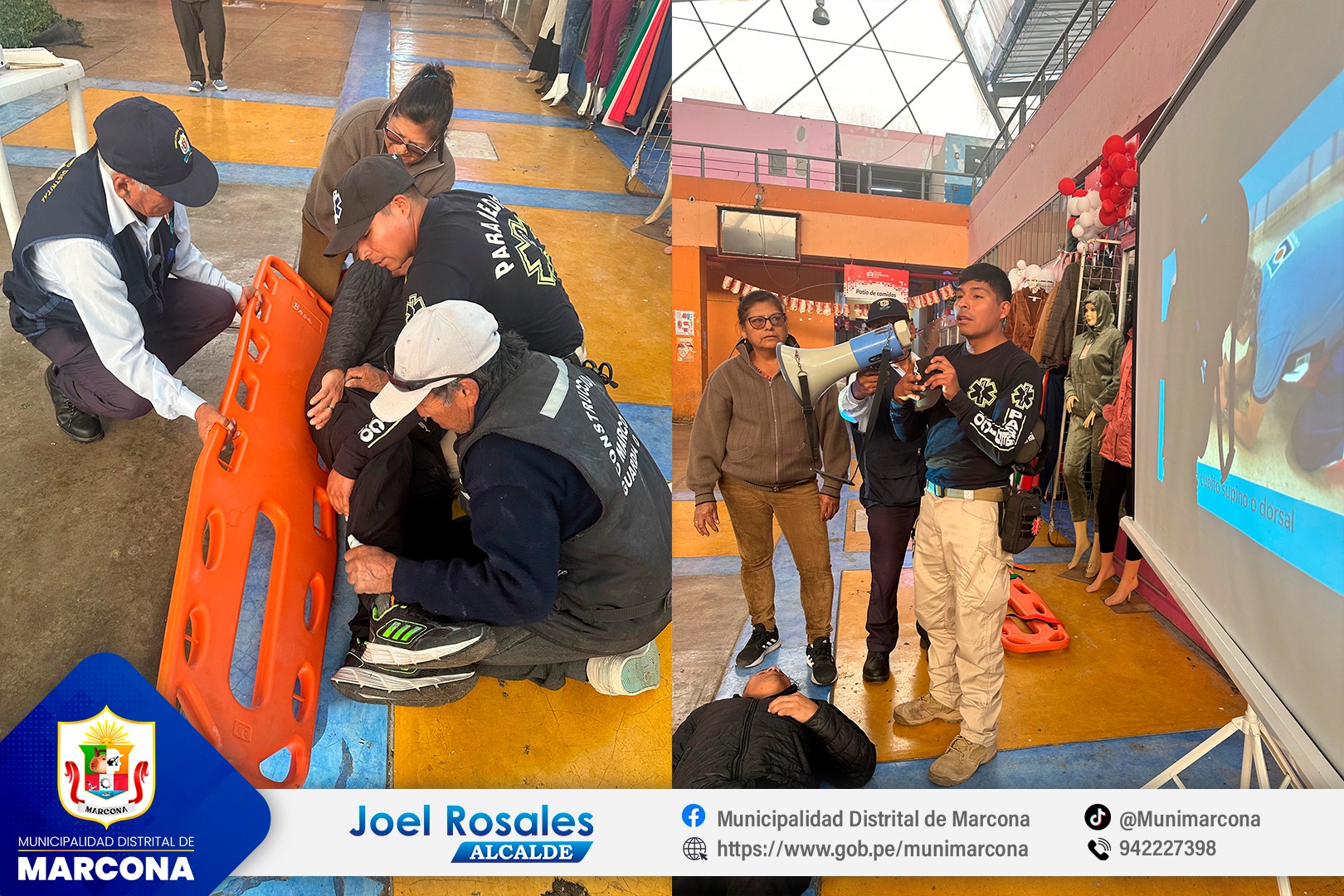foto charla primeros auxilios a comerciantes