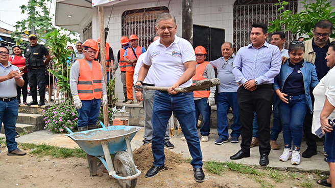Inician obra de movilidad urbana en calle José Gálvez