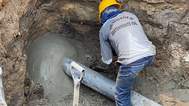 Maynas actúa rápido ante la aparición de forados en calles de la ciudad