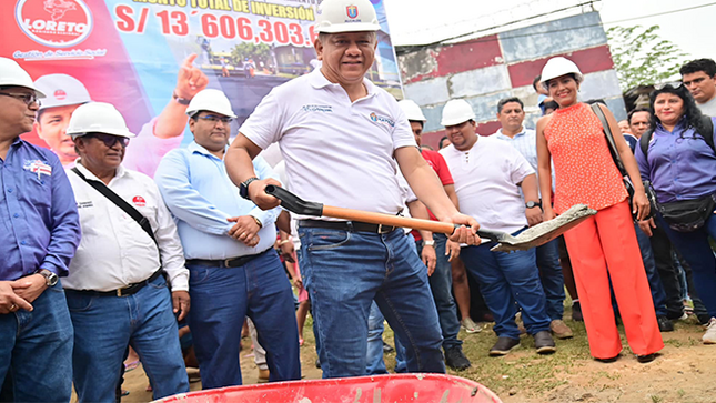 Maynas inicia obra de reasfaltado de Av. Participación