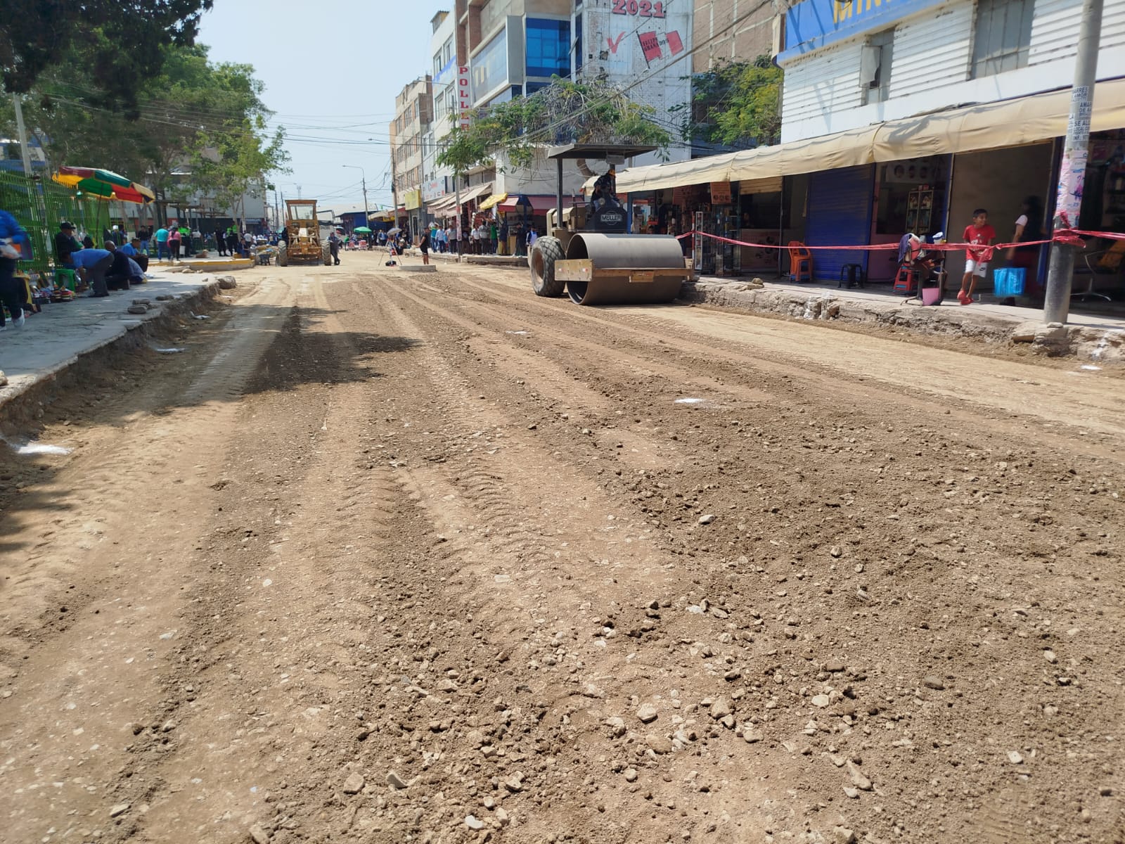 compactación de afirmado en manuel pardo 2