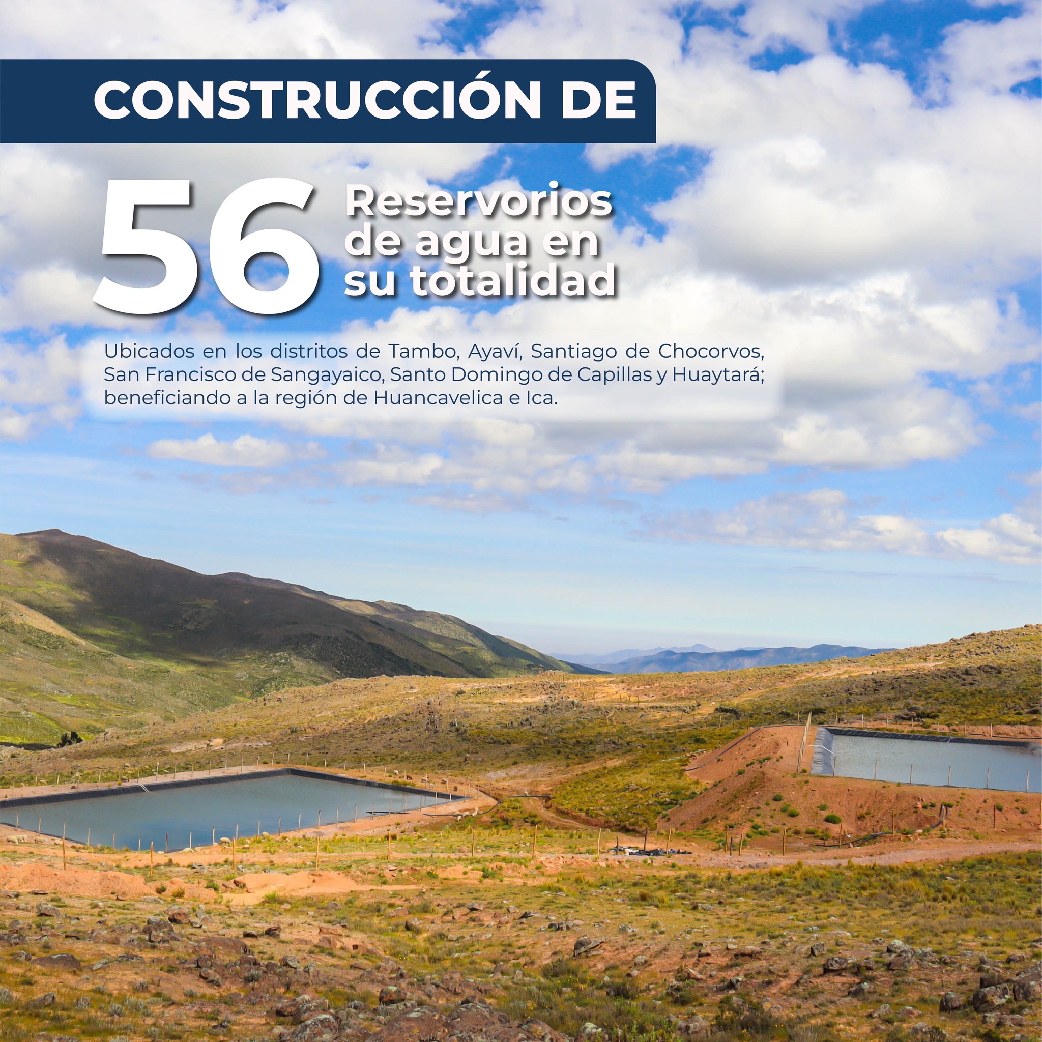 Meta de 56 reservorios.