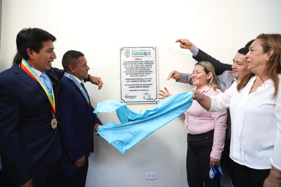 GORE y Municipalidad inauguran moderno colegio 14477 de Canchaque, obra esperada desde hace 22 años 