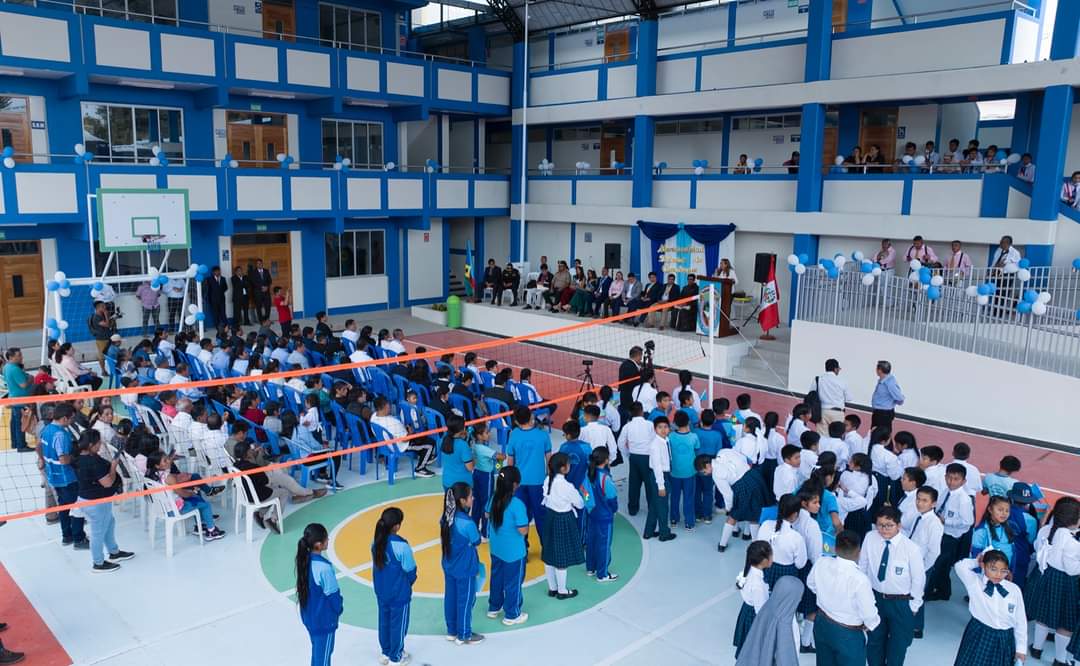 GORE y Municipalidad inauguran moderno colegio 14477 de Canchaque, obra esperada desde hace 22 años 