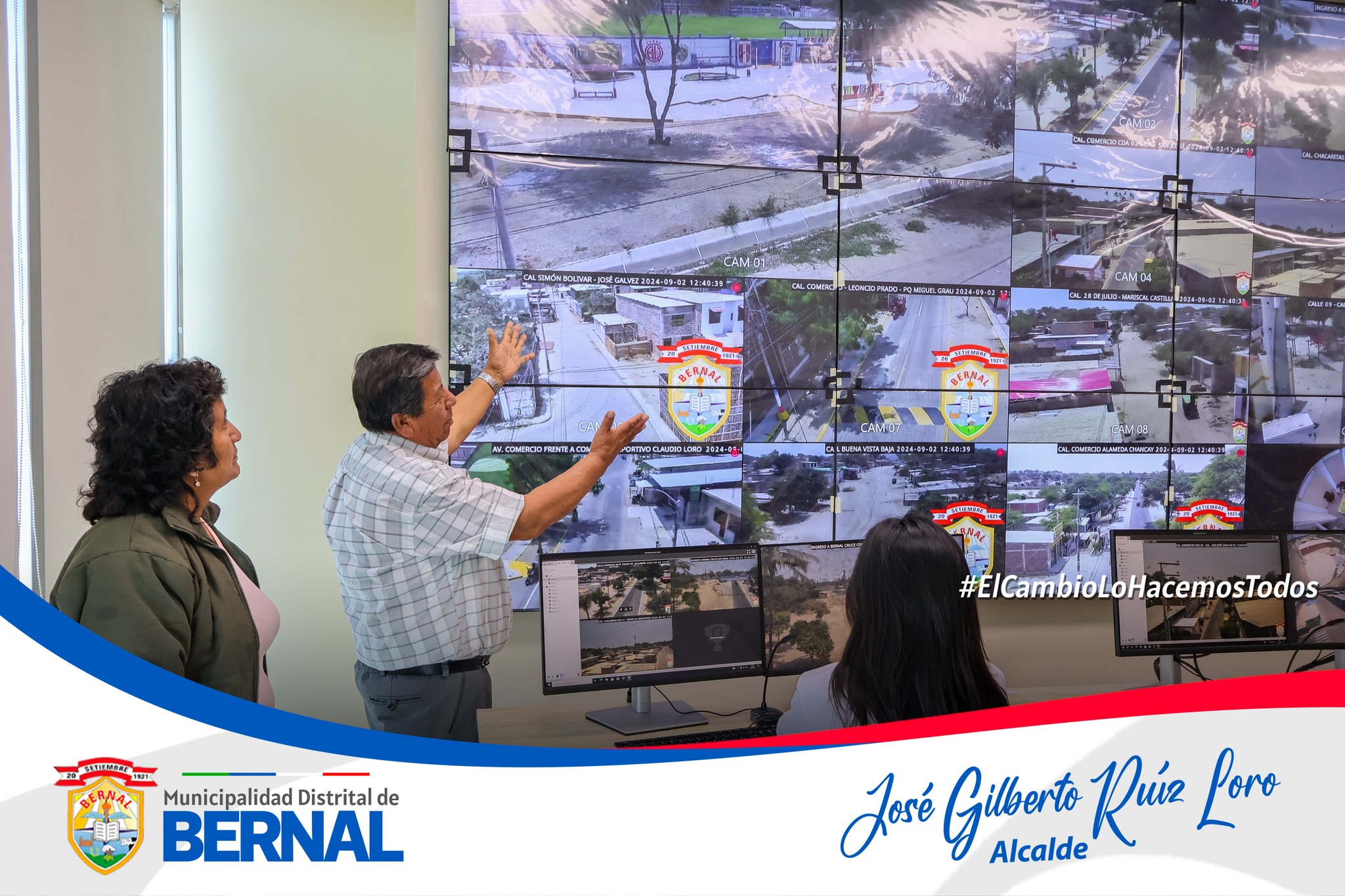 Bendici贸n del proyecto de seguridad ciudadana del Distrito de Bernal. Un paso hacia un futuro m谩s seguro.