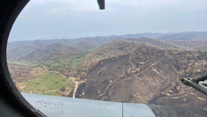 FAP constata extinción de incendios forestales y refuerza operaciones en San Martín