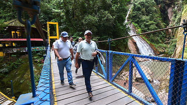 Gobierno regional mejorará las condiciones del Velo de la Novia para repotenciar el turismo en Padre Abad