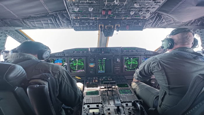 Fuerza Aérea se mantiene alerta para mitigar incendio forestal en Cajamarca ante condiciones climáticas adversas