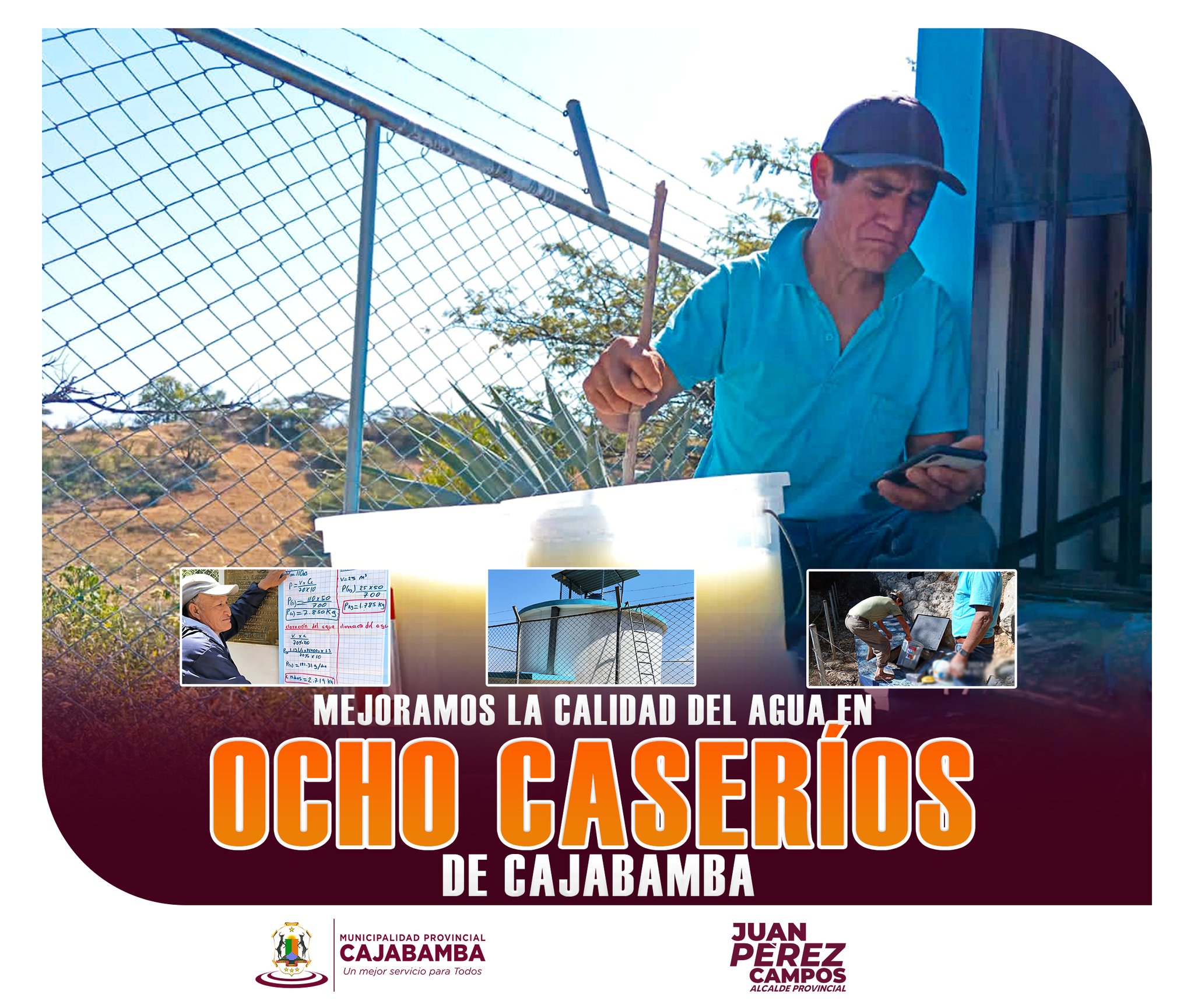 Mejoramos la calidad del agua en ocho caseríos de Cajabamba