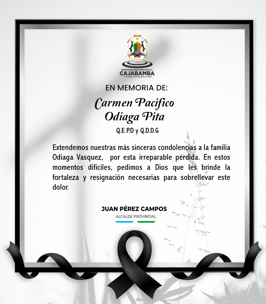 Nota de Pésame