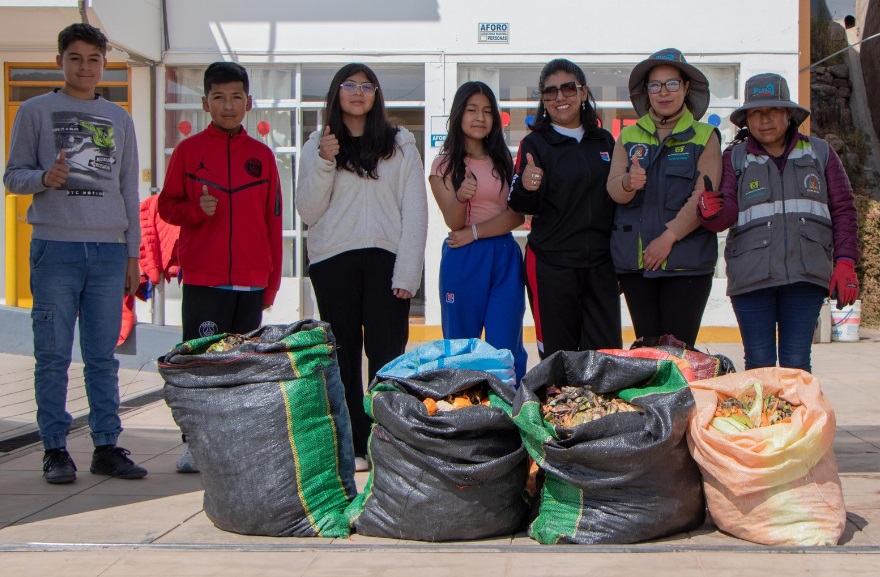 ¡Por un Puno Ecosostenible! Gerencia de Residuos Sólidos recolecta más de 200 kilos de residuos orgánicos