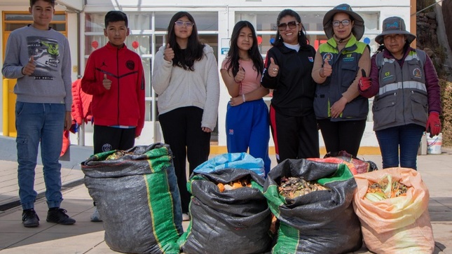¡Por un Puno Ecosostenible! Gerencia de Residuos Sólidos recolecta más de 200 kilos de residuos orgánicos