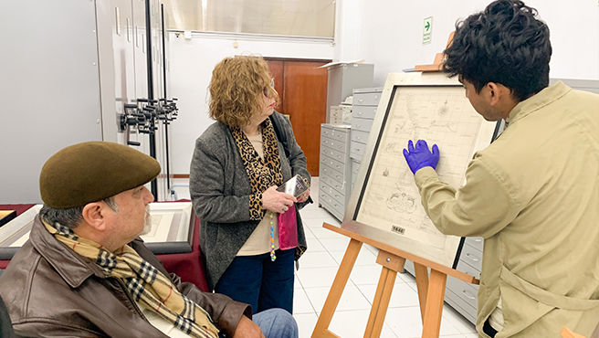 Investigador de la viticultura peruana visita el AGN y accede al documento más antiguo sobre el origen del pisco