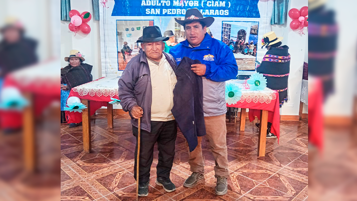 Celebración a lo grande por el Día del Adulto Mayor en San Pedro de Laraos