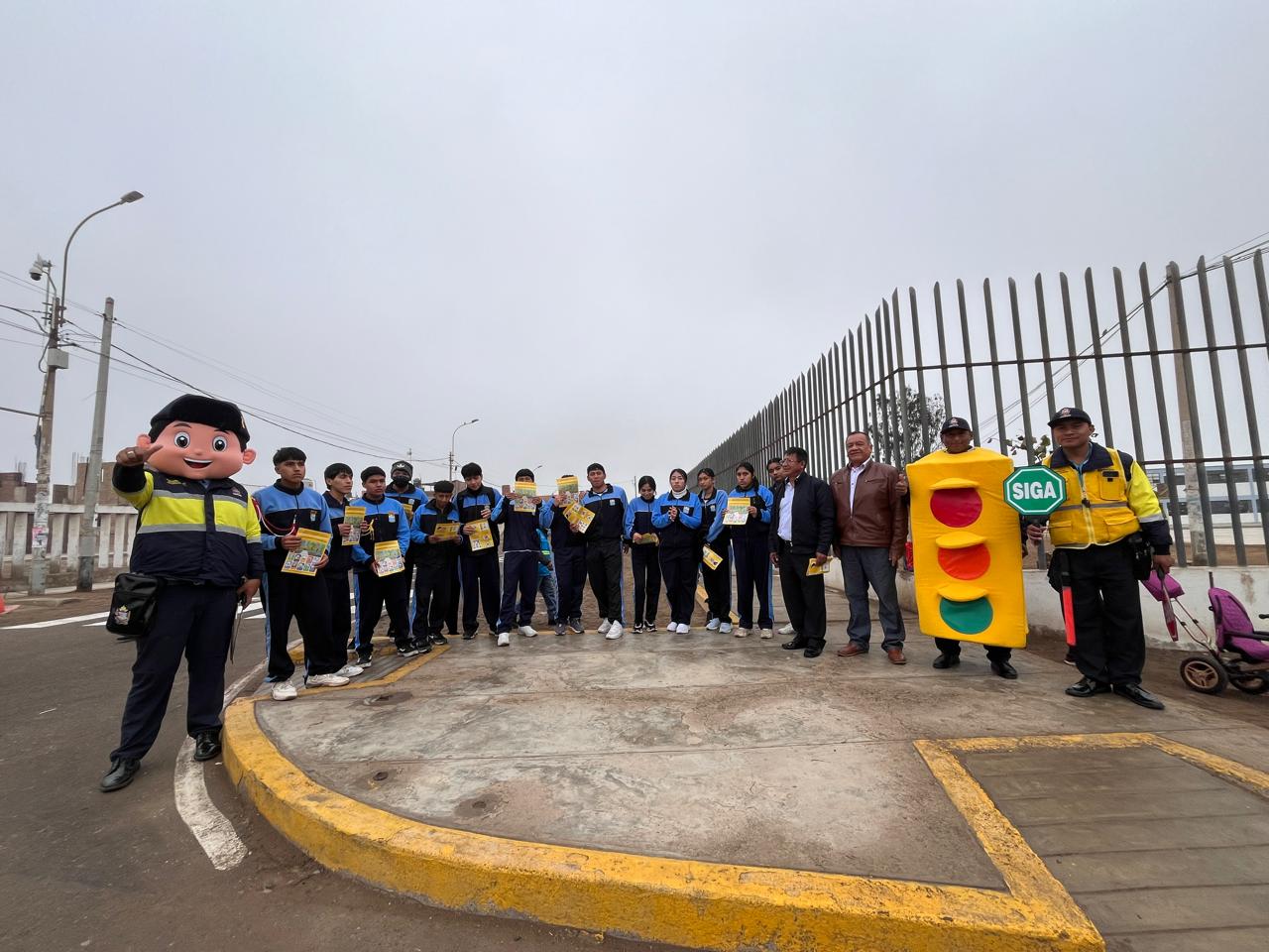 Continuamos formando una cultura de prevención y seguridad vial mediante la 1era Campaña de sensibilización en cruces peatonales en Chilca.