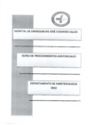 Vista preliminar de documento  GUIAS DE PROCEDIMIENTOS ASISTENCIALES - DEPARTAMENTO DE ANESTESIOLOGÍA 2022