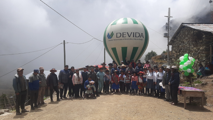 Vraem: Devida entrega más de nueve kilómetros de camino vecinal mejorado en Oronccoy