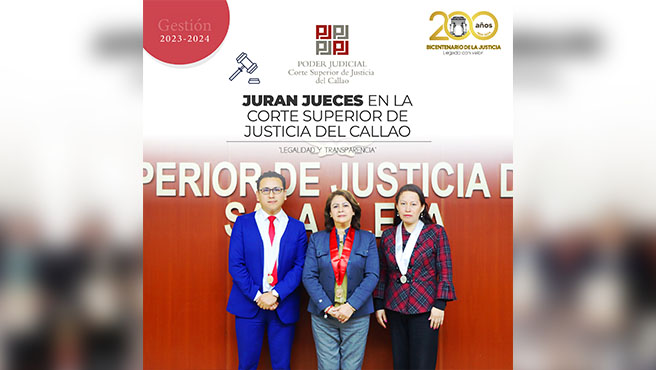Juraron Jueces en la Corte Superior de Justicia del Callao