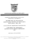Vista preliminar de documento Informe Final de Fiscalización Ejecución del Presupuesto Participativo Periodo 2023