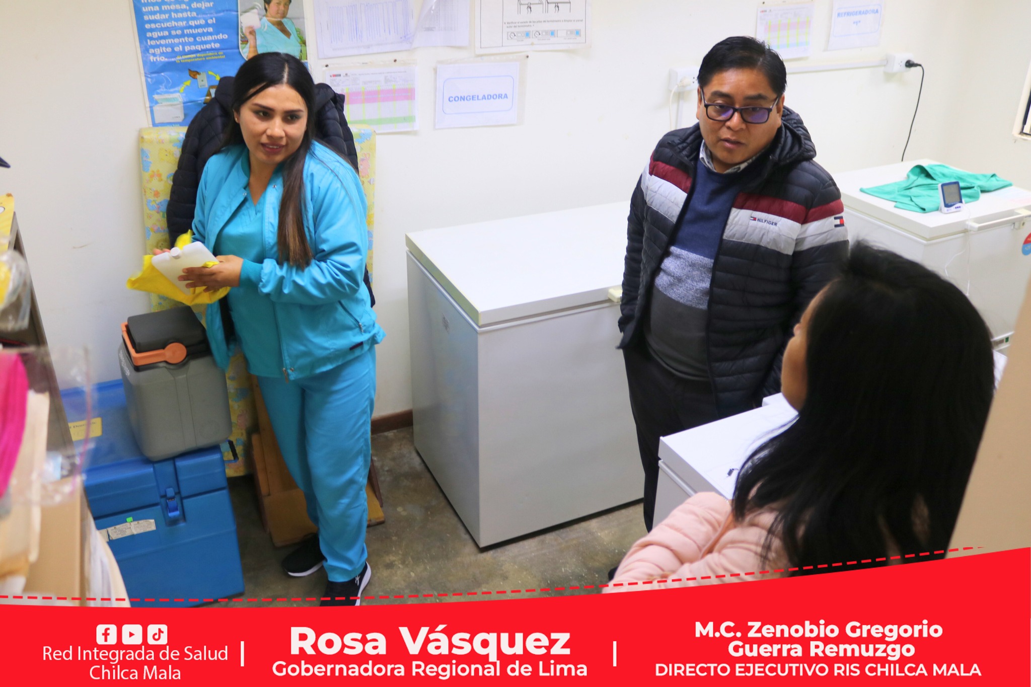 RIS Chilca Mala supervisa atenciones en el puesto de salud de Santa Cruz de Flores