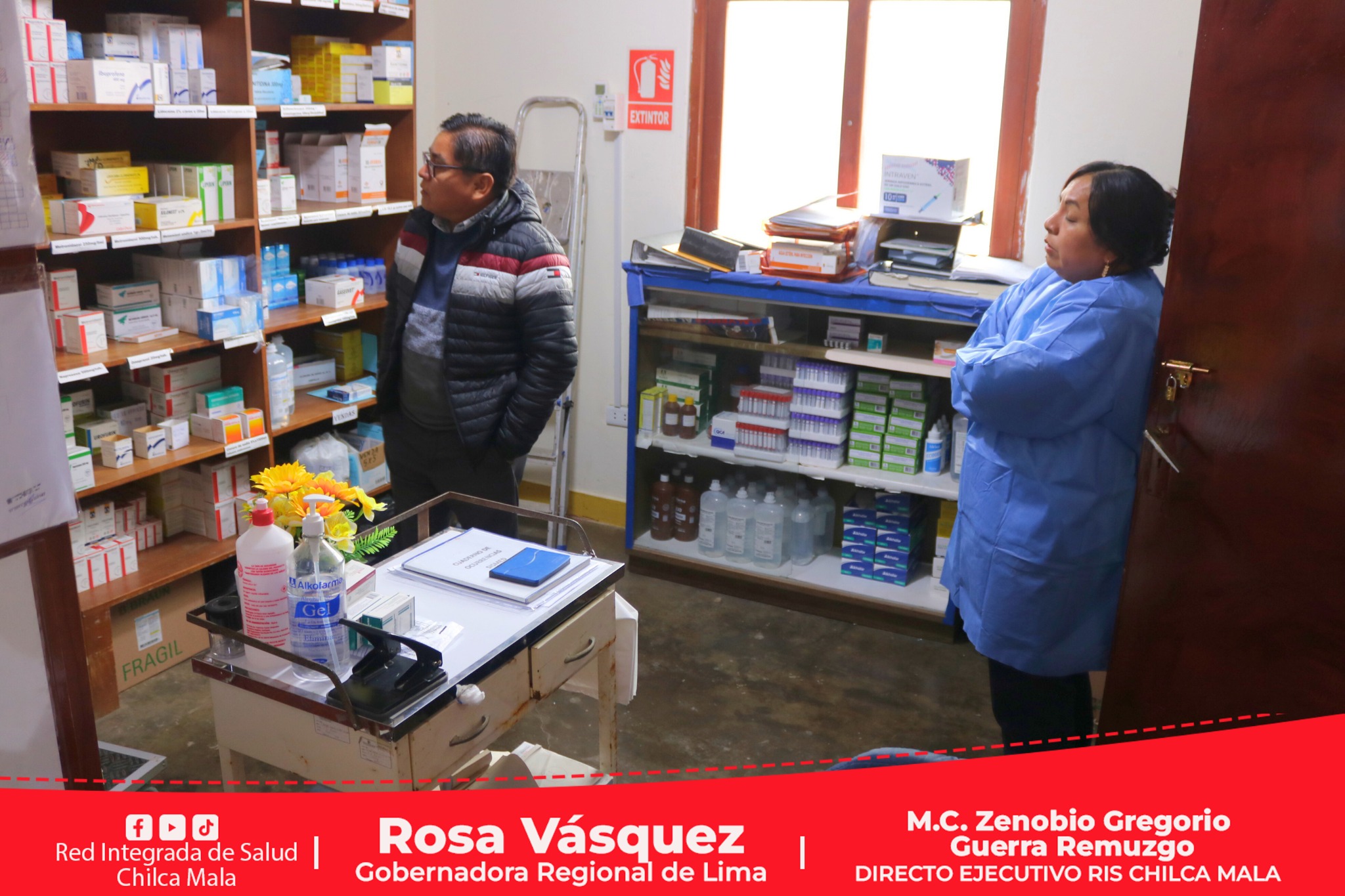 RIS Chilca Mala supervisa atenciones en el puesto de salud de Santa Cruz de Flores