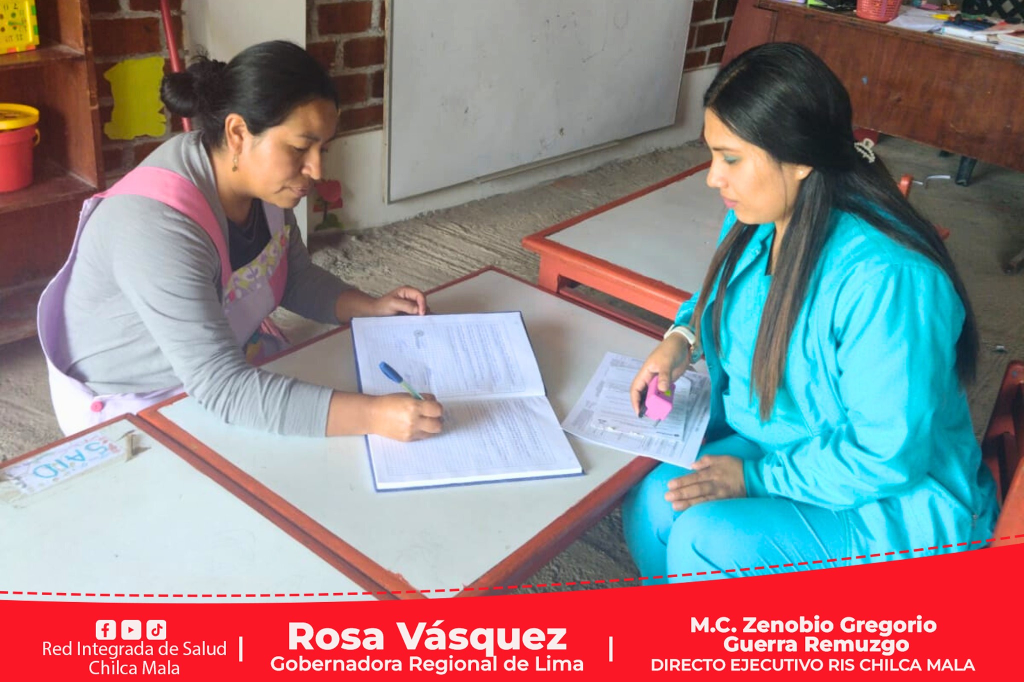 Puesto de Salud de Santa Cruz de Flores realiza coordinaciones con Instituciones Educativas