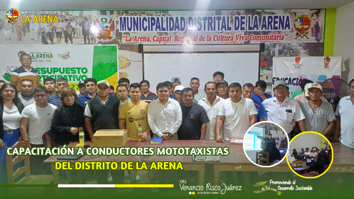 Capacitación a mototaxistas